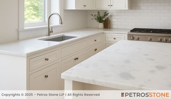 Bahama White Marble Countertop