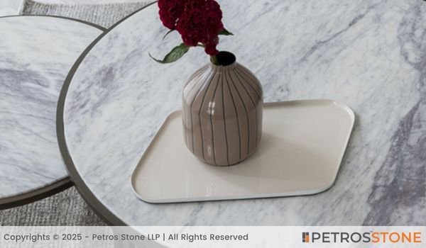 Purple Carrara Marble Table