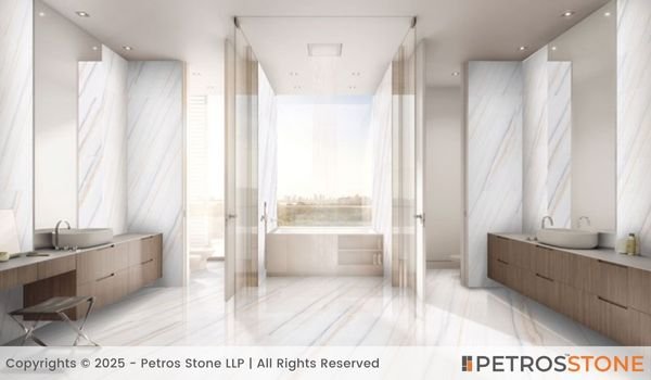 Bianco Lasa Marble Bathroom