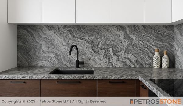 Exotic Grey Marble Countertop