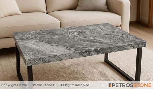 Exotic Grey Marble Table Top