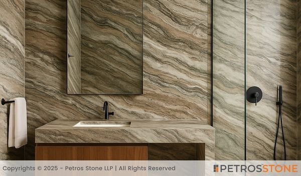 Fantasy Brown Marble Bathroom