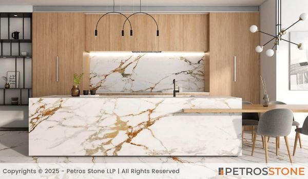 Golden Calacatta Marble Countertop