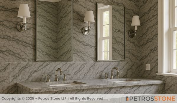 Grey Carrara Marble Vanity Top