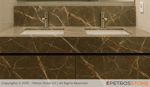 Grey Chigan Marble Vanity Top