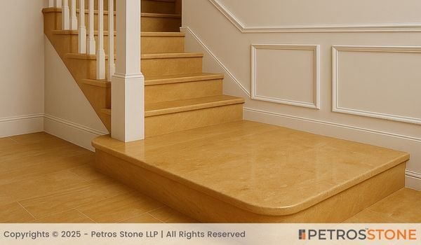 Ita Gold Marble Stairs