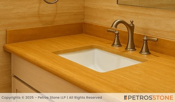 Ita Gold Marble Vanity Top