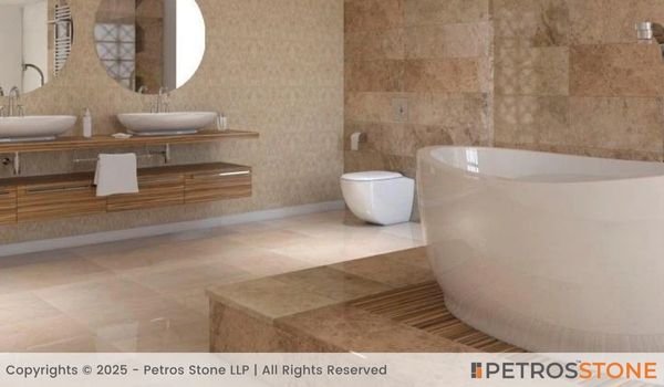 Light Emperador Marble Bathroom