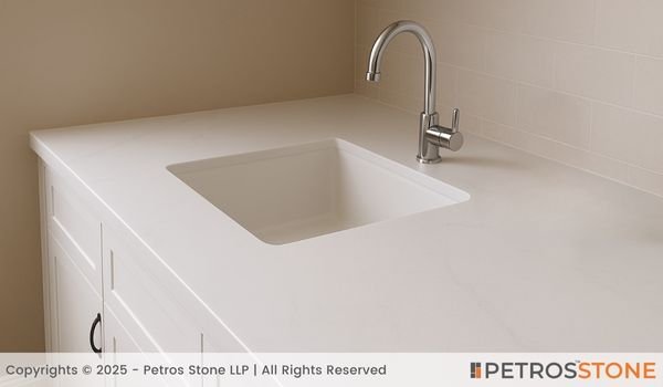 Makrana Pure White Marble Bathroom Vanity