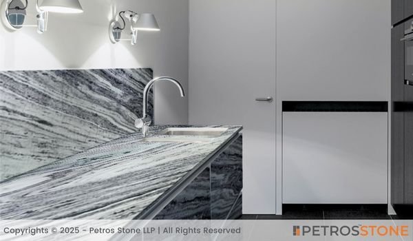Mercury Black Marble Vanity Top