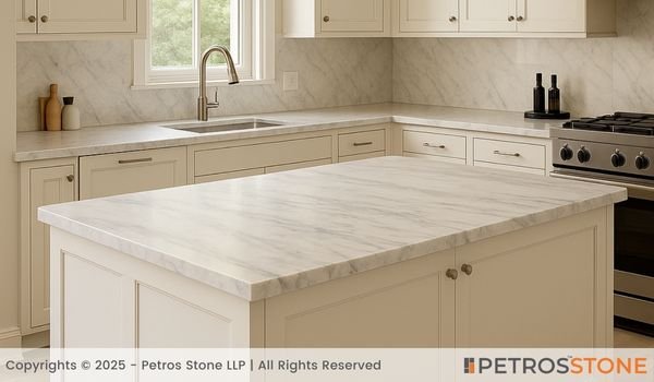 Niza White Marble Countertop
