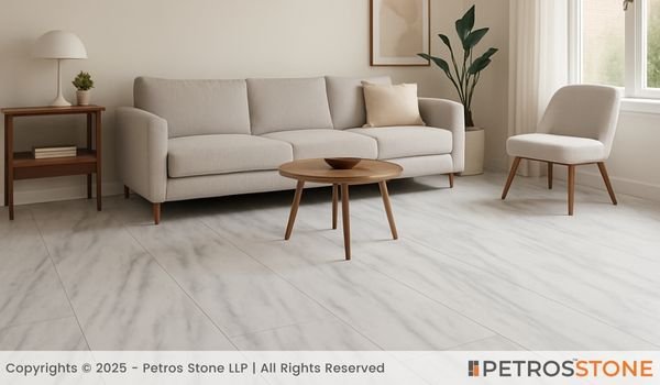Niza White Marble Flooring