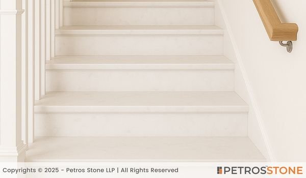 Gritted White Marble