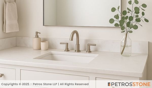 Supreme Vietnam White Marble Vanity Top
