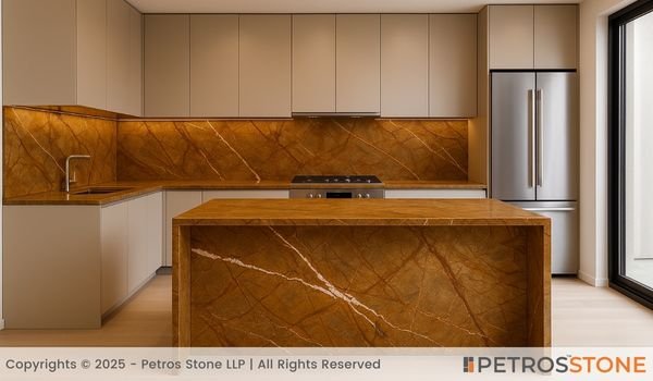 Rainforest Gold Marble Countertop