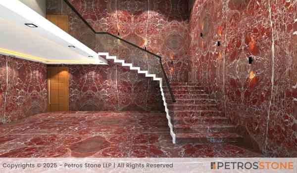 Rosso Levanto Marble Flooring