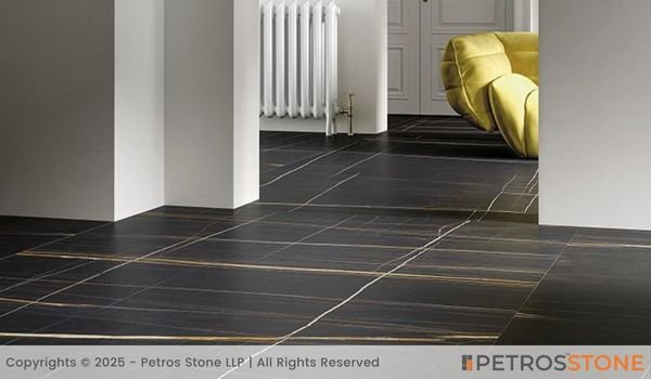 Sahara Noir Marble Flooring