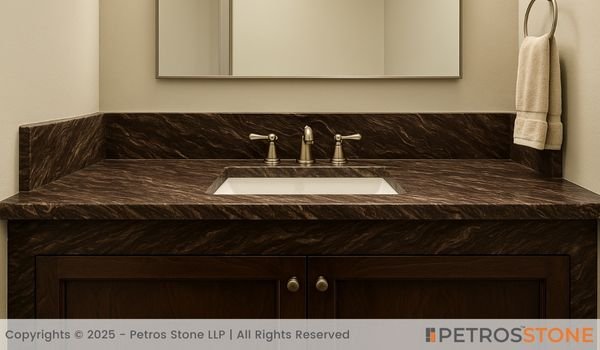 Siskin Brown Marble Vanity Top