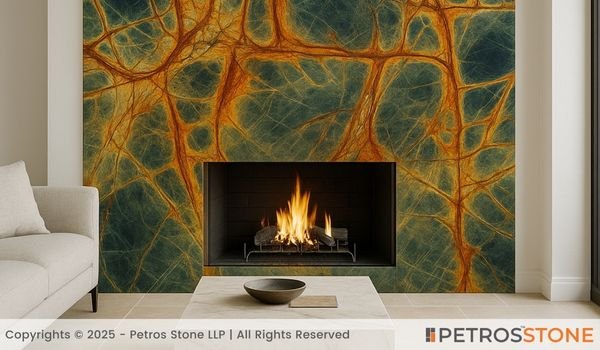 Spider Blue Marble Wall Cladding