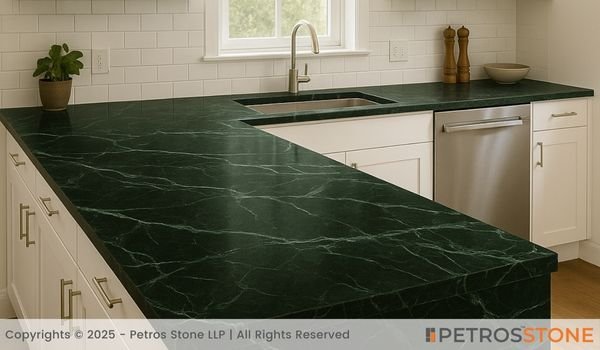Spider Green Marble Countertop