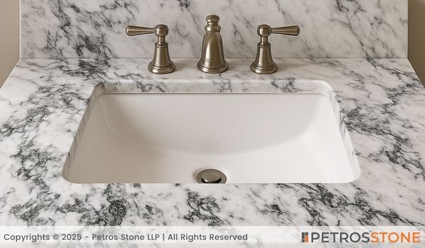 Splash White Marble Vanity Top