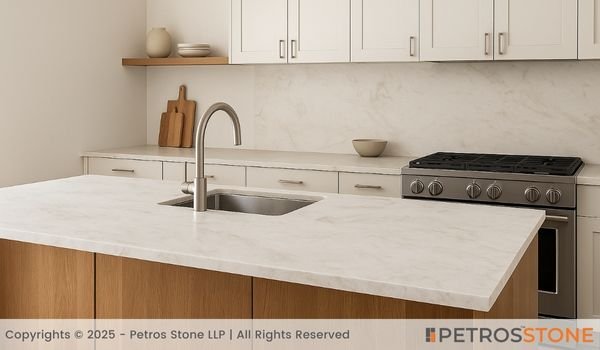 Swive White Marble Countertop
