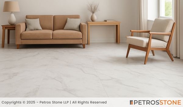 Swive White Marble Flooring