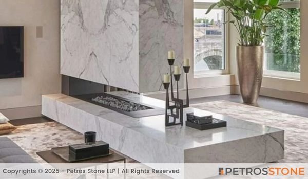 Venatino White Marble Wall Cladding