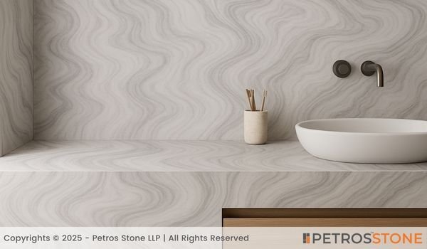 Wave Makrana Marble Bathroom