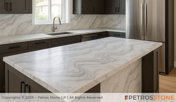 Wave Makrana Marble Countertop