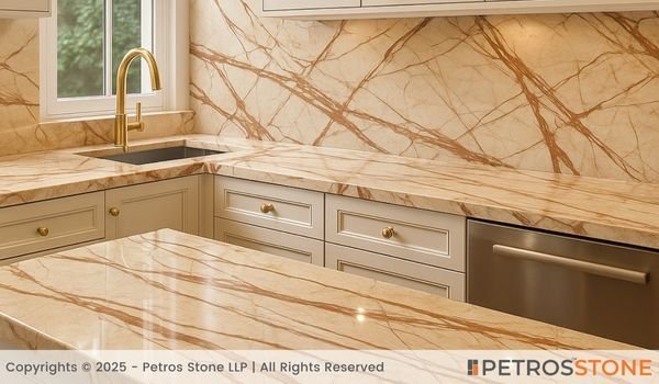 Brecha Rosetta Marble Countertop