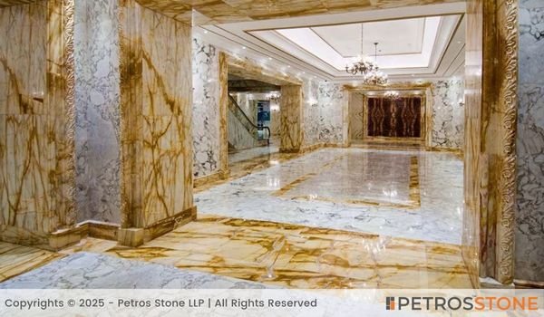 Giallo Spider Marble Lobby