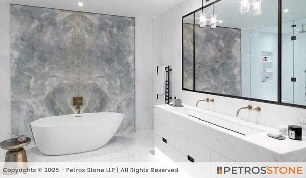 Gris Aquila Marble Bathroom