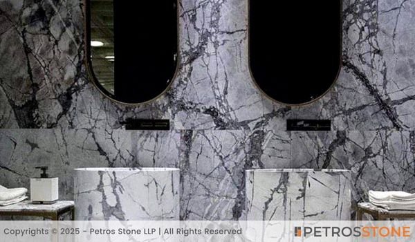 Invisible Grey Marble Vanity