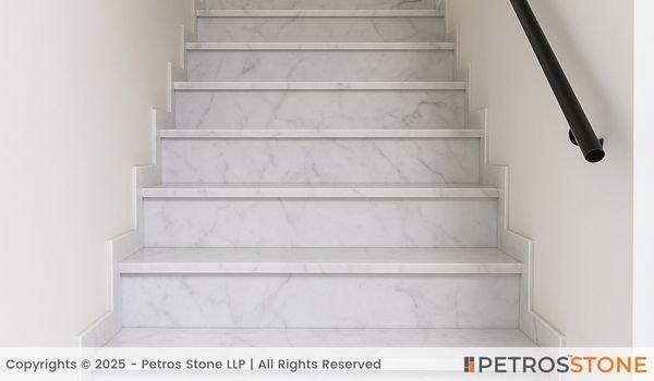 Lumina White Marble Stairs