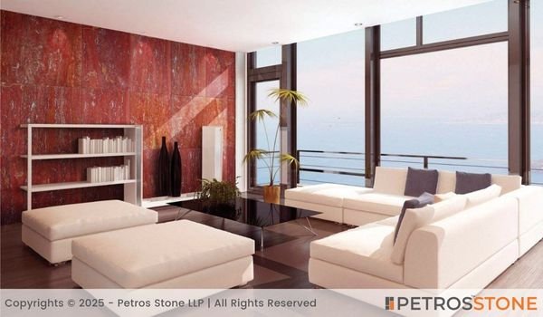 Red Travertine Marble Wall Cladding