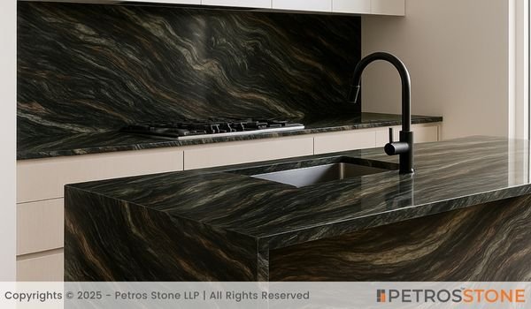 Verde Landscape Marble Countertop