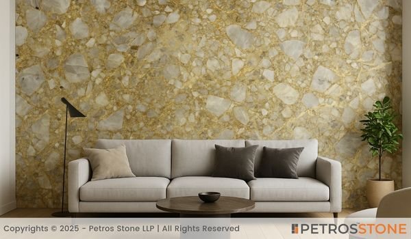 Versace Gold Marble Wall Cladding