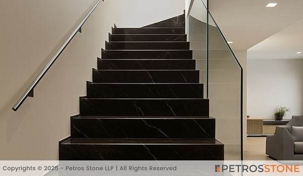 Walnut Brown Marble Stairs