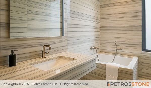 Zebrino Marble Bathroom
