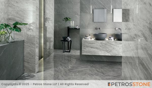Bardiglio Marble Washroom