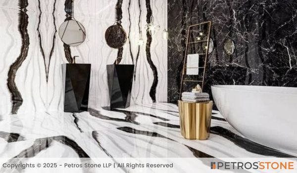 Panda White Marble Bathroom