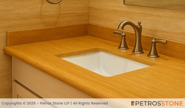 Ita Gold Marble Vanity Top