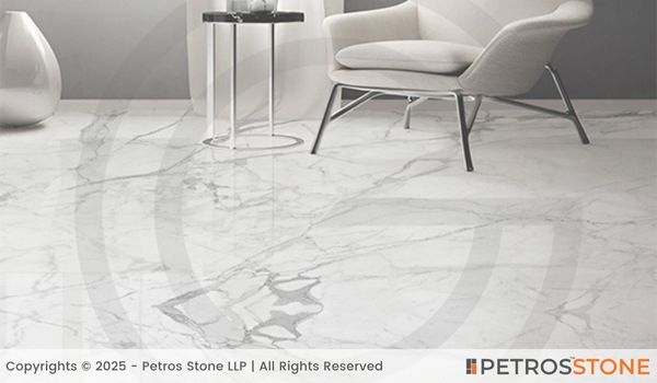 Italian Statuario Marble Flooring