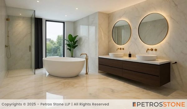 Michelangelo White Marble Bathroom