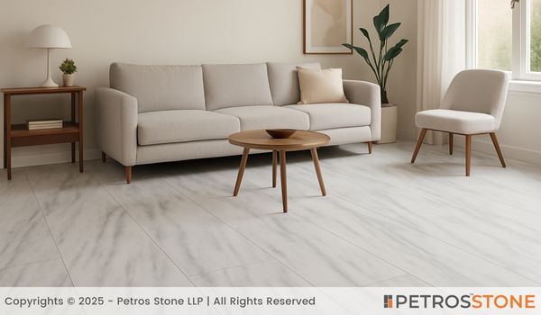 Niza White Marble Flooring