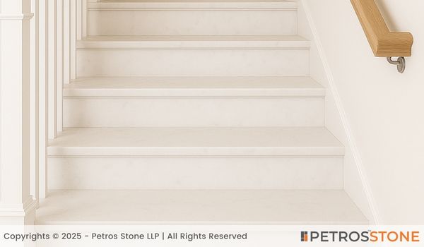 Gritted White Marble