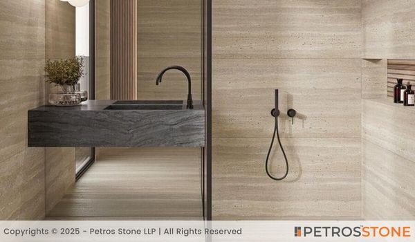 Travertine Marble Bathroom