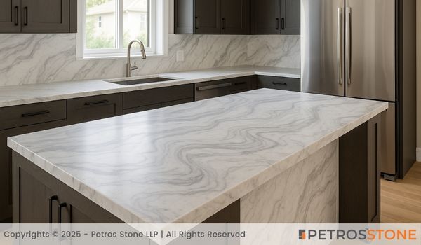 Wave Makrana Marble Countertop