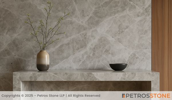 Alaska Grey Marble Table